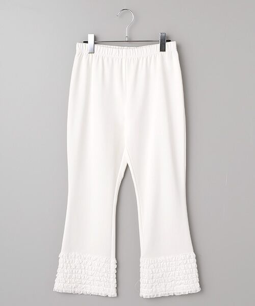 PINK HOUSE/ピンクハウス ローンフリル使いレギンス シロ F PINK HOUSE/ピンクハウス ローンフリル使いレギンス シロ F