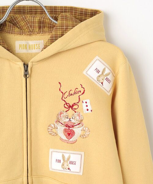 PINK HOUSE / ピンクハウス パーカー | ●TWINS CHESHIREワンポイント刺繍パーカー | 詳細8