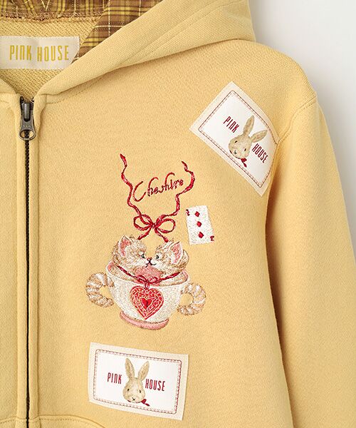 PINK HOUSE / ピンクハウス パーカー | ●TWINS CHESHIREワンポイント刺繍パーカー | 詳細13