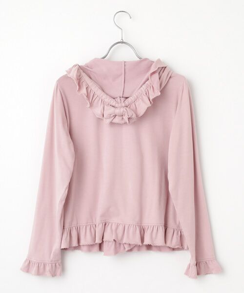 PINK HOUSE / ピンクハウス カーディガン・ボレロ | ●ロゴ刺繍フリル使いカーディガン | 詳細2