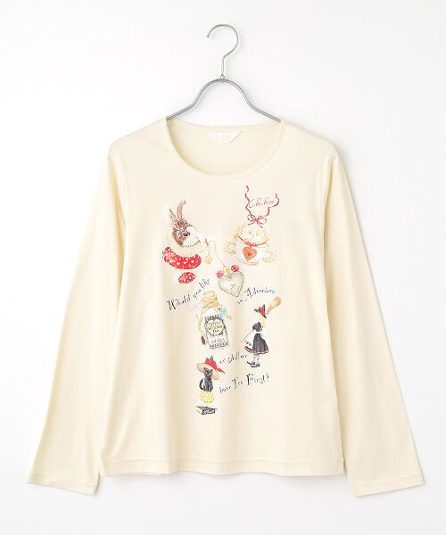 PINK HOUSE/ピンクハウス ハロウィーンワンダーランドプリントカットソー アイボリー L PINK HOUSE/ピンクハウス ハロウィーンワンダーランドプリントカットソー アイボリー L