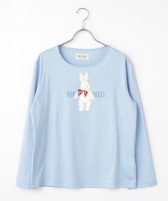 【最終値下げ】PINK HOUSE ブルー長袖Tシャツ フリーサイズ 最終値下げ】PINK HOUSE ブルー長袖Tシャツ フリーサイズ