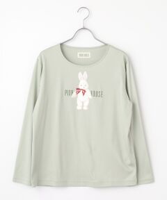 Pink House ストライプ柄 半袖ロング丈トップス PINK HOUSE / ピンクハウス カットソー | ファッション通販