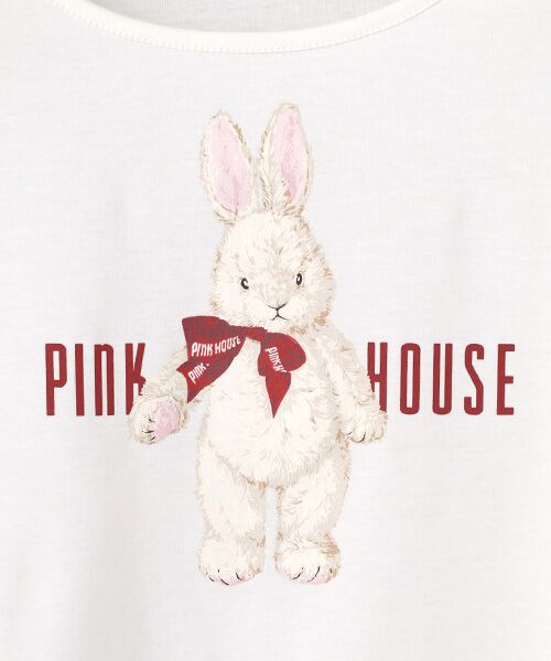 PINK HOUSE / ピンクハウス カットソー | バラ園うさぎプリントカットソー | 詳細1