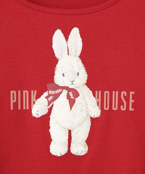 PINK HOUSE / ピンクハウス カットソー | バラ園うさぎプリントカットソー | 詳細2