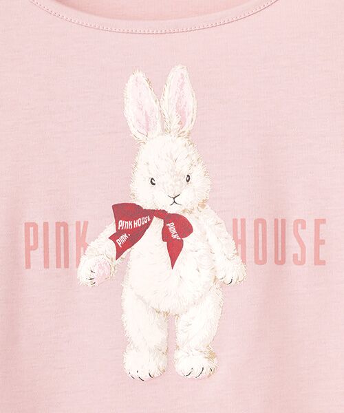 PINK HOUSE / ピンクハウス カットソー | バラ園うさぎプリントカットソー | 詳細3