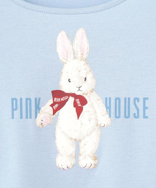 PINK HOUSE / ピンクハウス カットソー | バラ園うさぎプリントカットソー | 詳細4