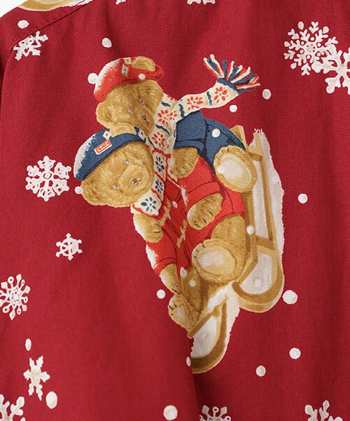 PINK HOUSE / ピンクハウス シャツ・ブラウス | ●三つ子のくま冬支度プリントフードブラウス | 詳細2