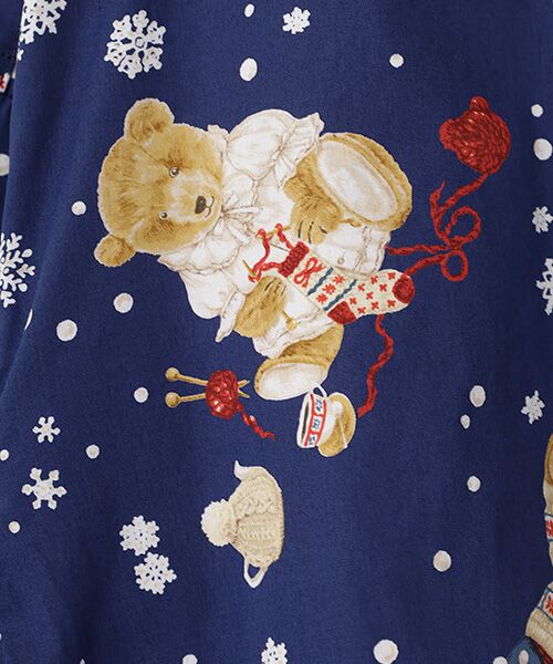 PINK HOUSE / ピンクハウス シャツ・ブラウス | ●三つ子のくま冬支度プリントフードブラウス | 詳細3