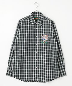 PINK HOUSE / ピンクハウス シャツ・ブラウス | 三つ子のくま刺繍チェックブラウス