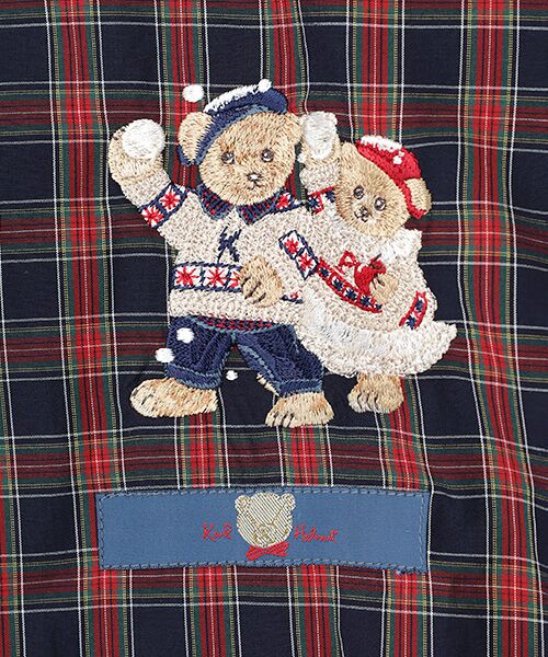 PINK HOUSE / ピンクハウス シャツ・ブラウス | ●三つ子のくま刺繍チェックブラウス | 詳細6