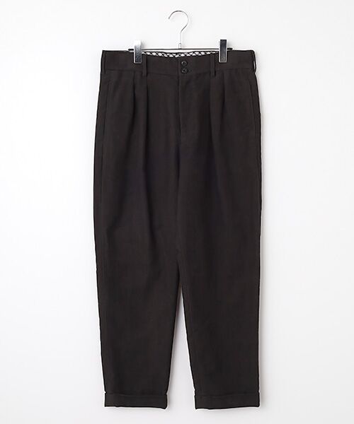 PINK HOUSE/ピンクハウス スウェードタックパンツ クロ XL PINK HOUSE/ピンクハウス スウェードタックパンツ クロ XL