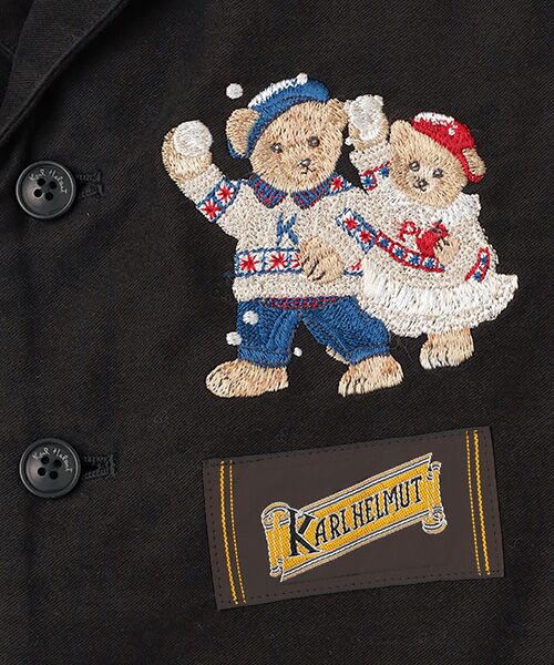 PINK HOUSE / ピンクハウス ベスト | 三つ子のくま刺繍ベスト | 詳細1