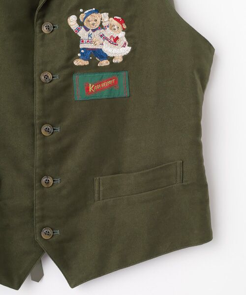 PINK HOUSE / ピンクハウス ベスト | 三つ子のくま刺繍ベスト | 詳細5