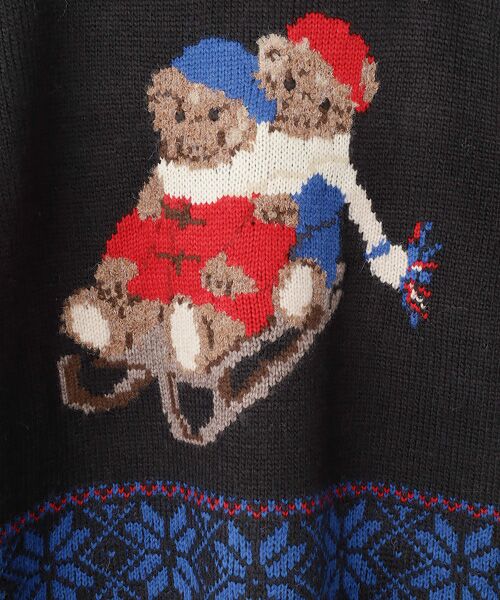 PINK HOUSE / ピンクハウス ニット・セーター | ●三つ子のくま冬支度柄ニット | 詳細1