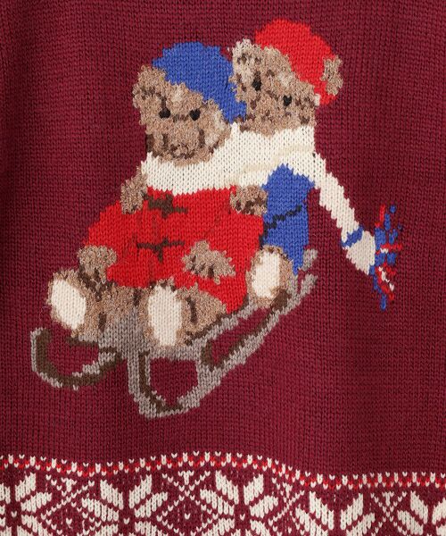 PINK HOUSE / ピンクハウス ニット・セーター | ●三つ子のくま冬支度柄ニット | 詳細2