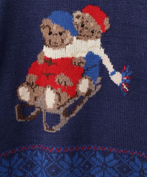 PINK HOUSE / ピンクハウス ニット・セーター | ●三つ子のくま冬支度柄ニット | 詳細3