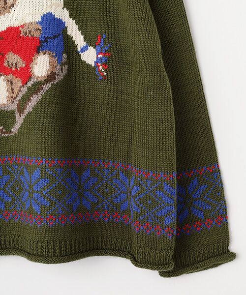 PINK HOUSE / ピンクハウス ニット・セーター | ●三つ子のくま冬支度柄ニット | 詳細6