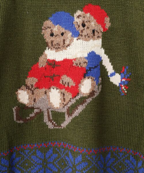 PINK HOUSE / ピンクハウス ニット・セーター | ●三つ子のくま冬支度柄ニット | 詳細7