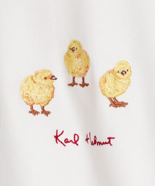 PINK HOUSE / ピンクハウス パーカー | ひよこモチーフ刺繍パーカー | 詳細1