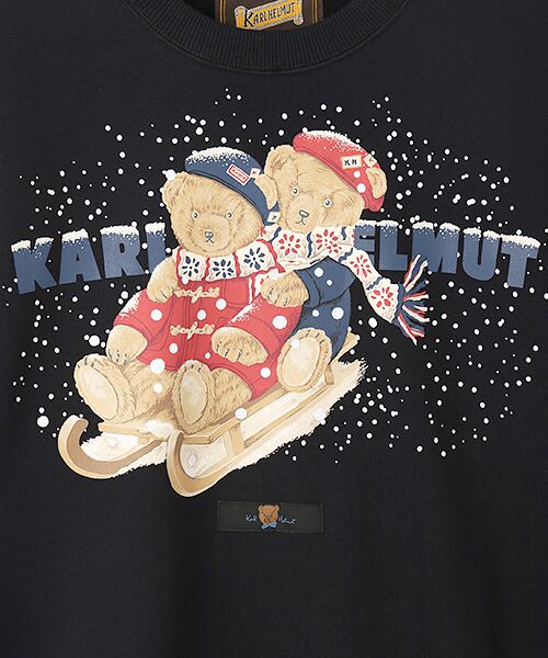 PINK HOUSE / ピンクハウス スウェット | ●三つ子のくまプリントトレーナー | 詳細1