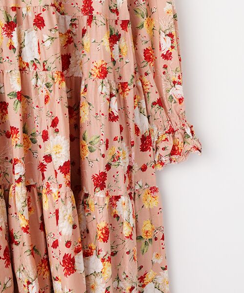 PINK HOUSE / ピンクハウス ロング・マキシ丈ワンピース | ジョセフィーヌプリントミディワンピース | 詳細5