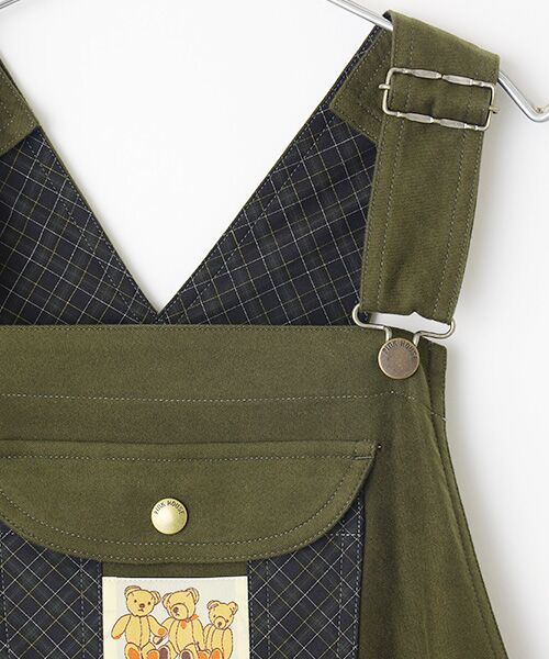 PINK HOUSE / ピンクハウス サロペット・オールインワン | ●タータンチェック使いサロペット | 詳細4