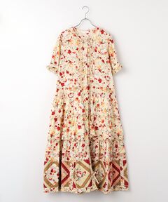 PINK HOUSE / ピンクハウス ロング・マキシ丈ワンピース | ジョセフィーヌプリントパッチワークワンピース
