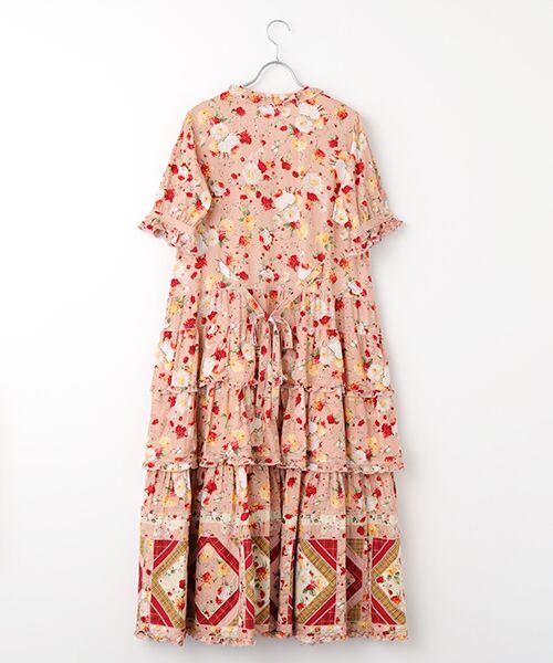 PINK HOUSE / ピンクハウス ロング・マキシ丈ワンピース | ジョセフィーヌプリントパッチワークワンピース | 詳細3