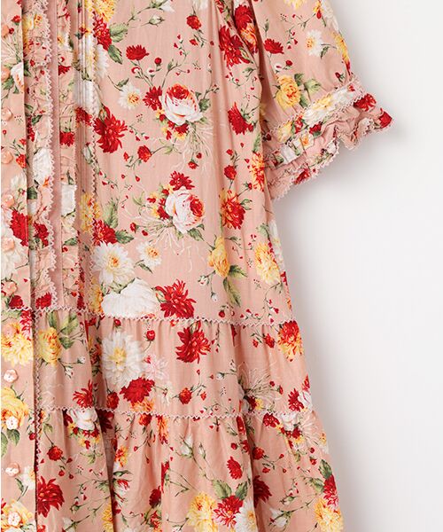 PINK HOUSE / ピンクハウス ロング・マキシ丈ワンピース | ジョセフィーヌプリントパッチワークワンピース | 詳細5