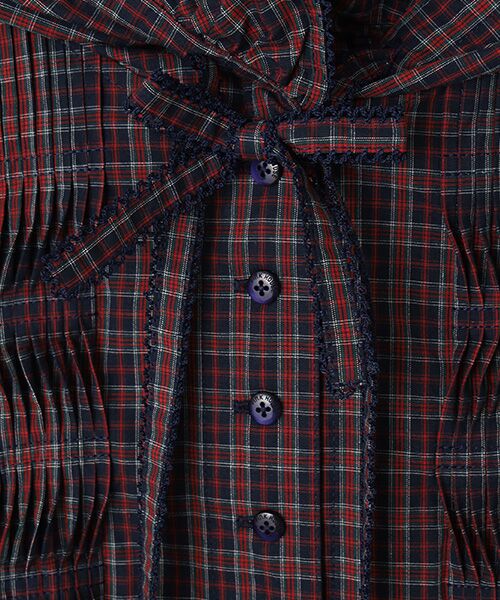 PINK HOUSE / ピンクハウス シャツ・ブラウス | 三つ子のくまの冬支度刺繍使いブラウス | 詳細6