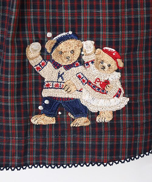 PINK HOUSE / ピンクハウス シャツ・ブラウス | 三つ子のくまの冬支度刺繍使いブラウス | 詳細8