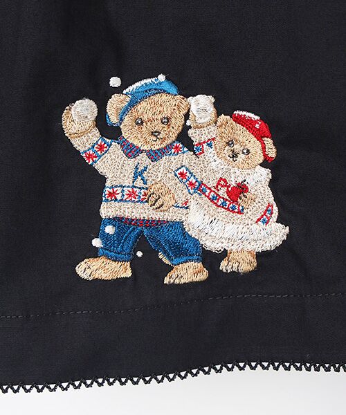 PINK HOUSE / ピンクハウス シャツ・ブラウス | 三つ子のくまの冬支度刺繍使いブラウス | 詳細9