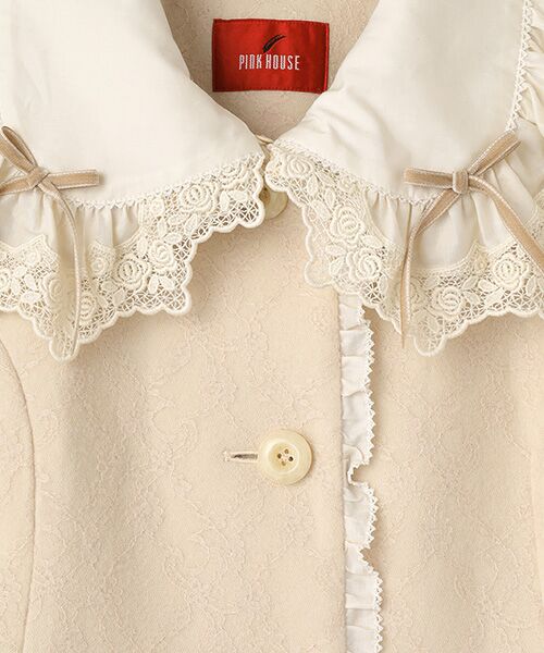 PINK HOUSE / ピンクハウス その他アウター | ケミカルレース使いニードルパンチコート | 詳細2