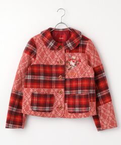 PINK HOUSE / ピンクハウス その他アウター | ニードルパンチ×シャギーチェックジャケット