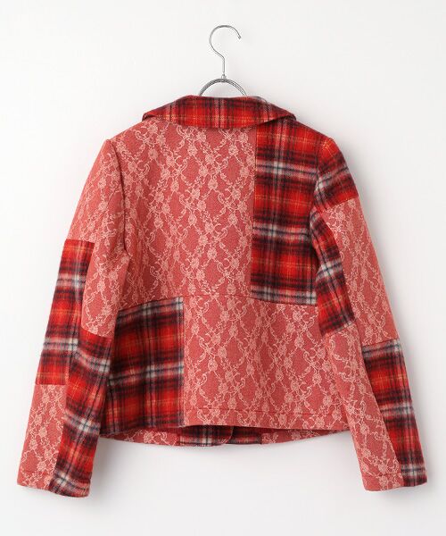 PINK HOUSE / ピンクハウス その他アウター | ニードルパンチ×シャギーチェックジャケット | 詳細1
