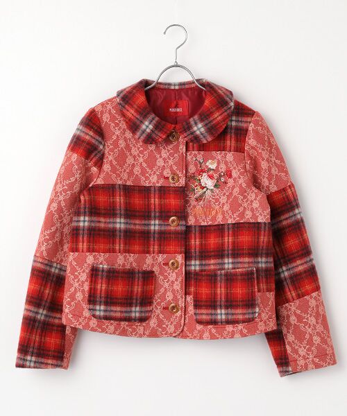 ニードルパンチ×シャギーチェックジャケット