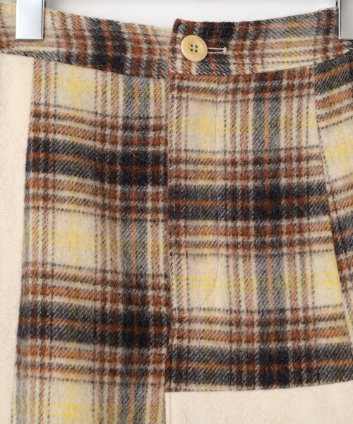 PINK HOUSE / ピンクハウス ロング・マキシ丈スカート | ●ニードルパンチ×シャギーチェックスカート | 詳細1