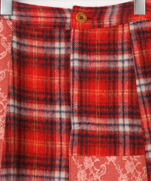 PINK HOUSE / ピンクハウス ロング・マキシ丈スカート | ●ニードルパンチ×シャギーチェックスカート | 詳細2