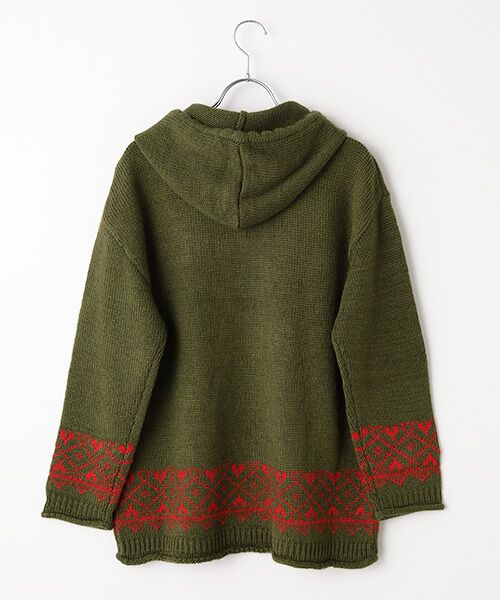 PINK HOUSE / ピンクハウス ニット・セーター | ●三つ子のくまの冬支度モチーフニットパーカー | 詳細3