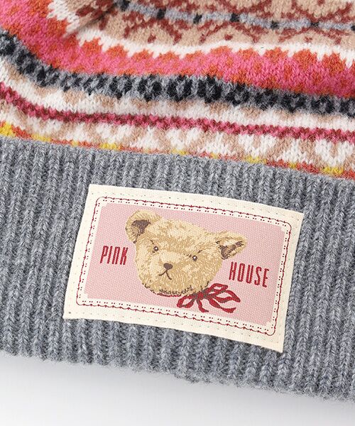 PINK HOUSE / ピンクハウス ニットキャップ | ●編み込みニットキャップ | 詳細3