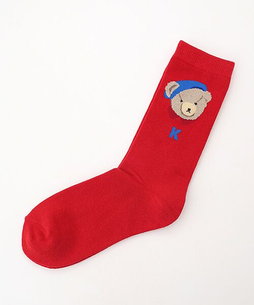 PINK HOUSE / ピンクハウス ソックス | 三つ子のくま冬支度モチーフソックス | 詳細3