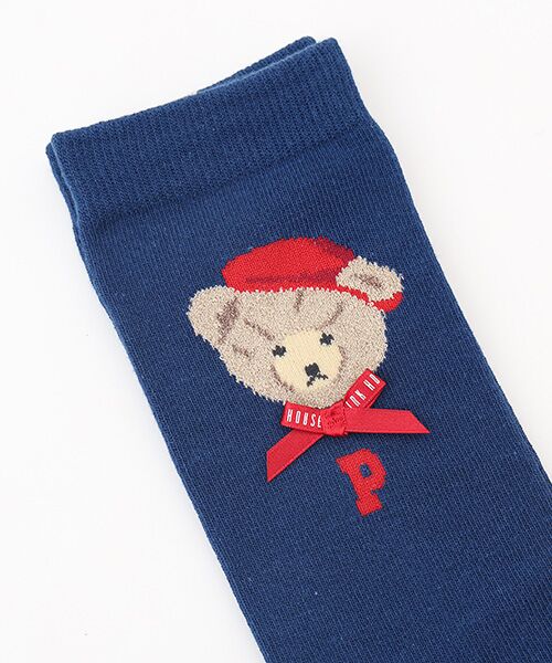 PINK HOUSE / ピンクハウス ソックス | 三つ子のくま冬支度モチーフソックス | 詳細4