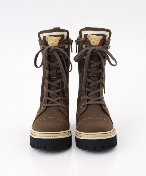 PINK HOUSE / ピンクハウス ブーツ（ショート丈） | ●顔くまネーム使い編み上げブーツ | 詳細1