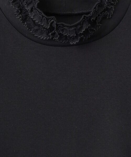 PINK HOUSE / ピンクハウス カットソー | ●ドットチュール使いハイネックカットソー | 詳細1