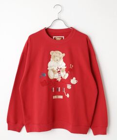 PINK HOUSE / ピンクハウス スウェット | 三つ子のくまの冬支度プリントトレーナー