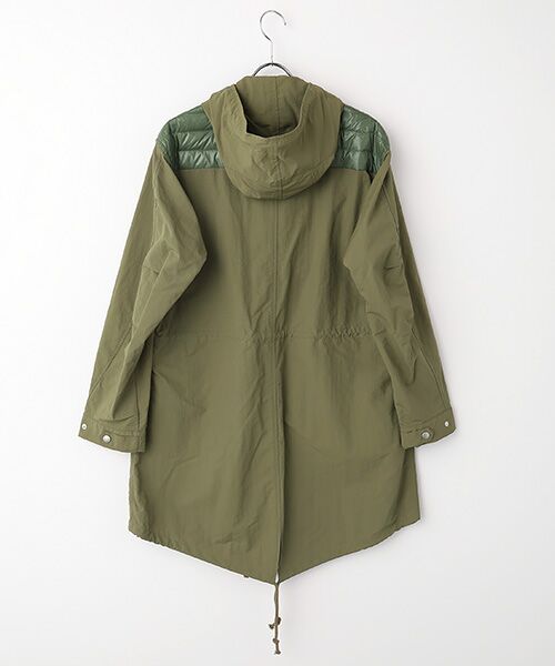 PINK HOUSE / ピンクハウス ミリタリージャケット・コート | ●Karl Helmut×Go with DUVETICA ナイロンタッサーフードコート | 詳細3