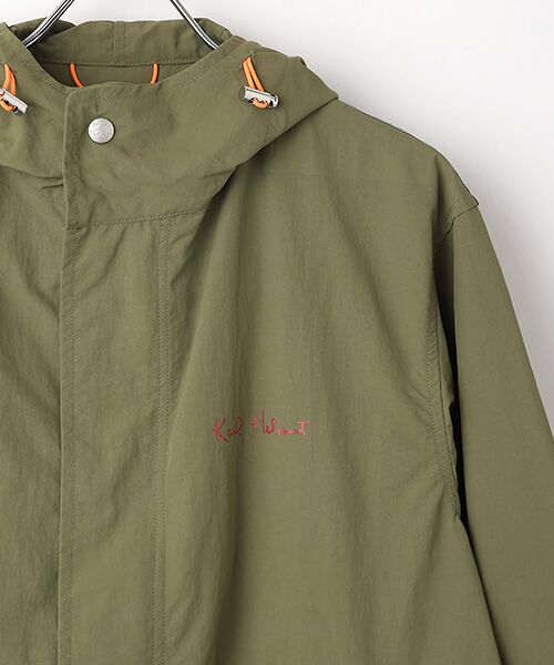 PINK HOUSE / ピンクハウス ミリタリージャケット・コート | ●Karl Helmut×Go with DUVETICA ナイロンタッサーフードコート | 詳細4