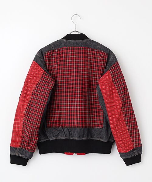 PINK HOUSE / ピンクハウス ブルゾン | ●コードチェック使いデニムブルゾン | 詳細1