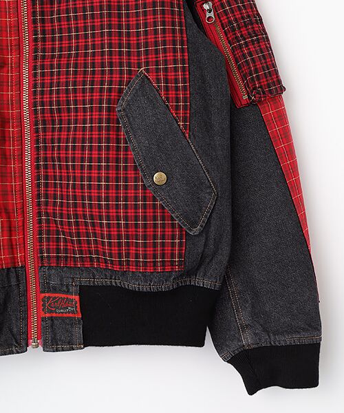 PINK HOUSE / ピンクハウス ブルゾン | ●コードチェック使いデニムブルゾン | 詳細3